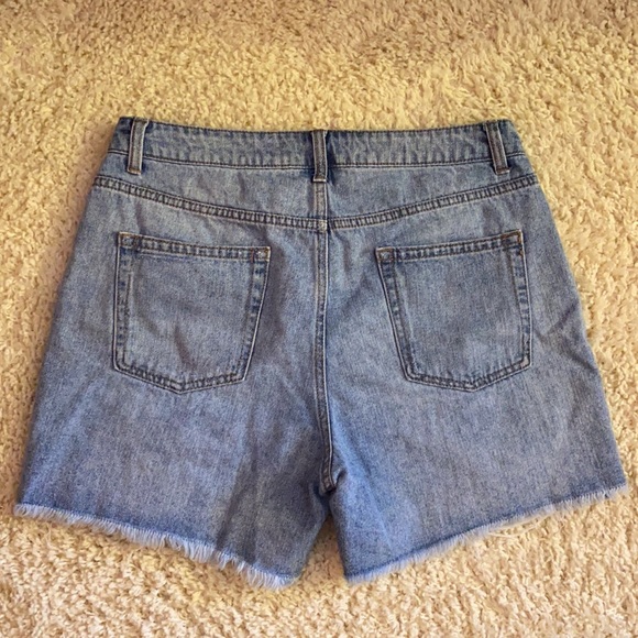 NWOT High Rise Distressed Shorts - Picture 2 of 6